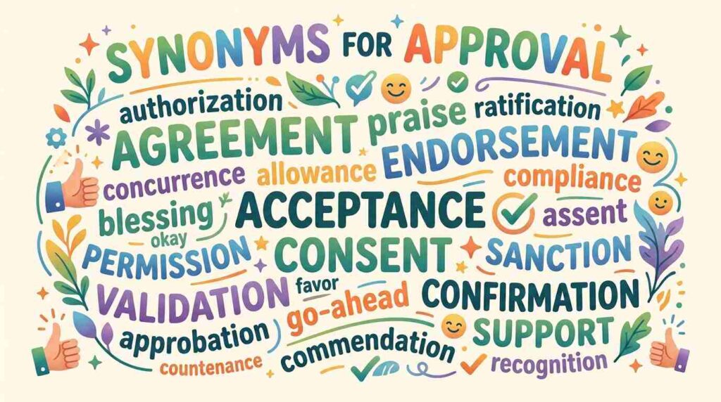 synonyms-for-approval