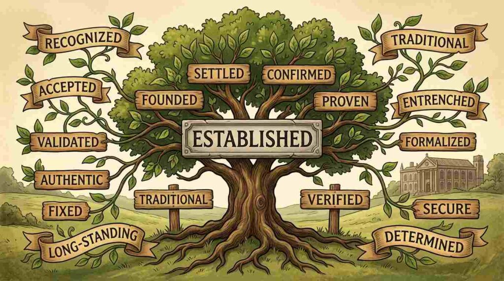 synonyms-for-established