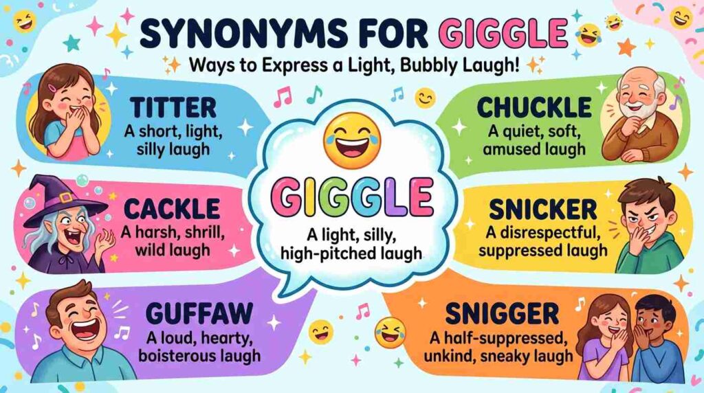 synonyms-for-giggle