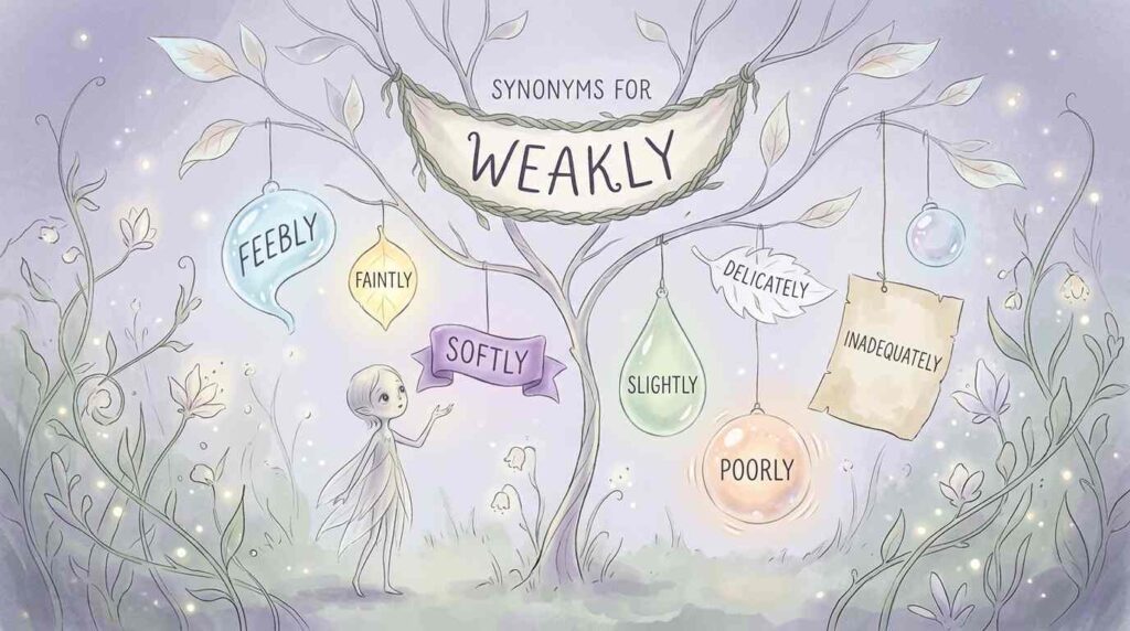 synonyms-for-weakly
