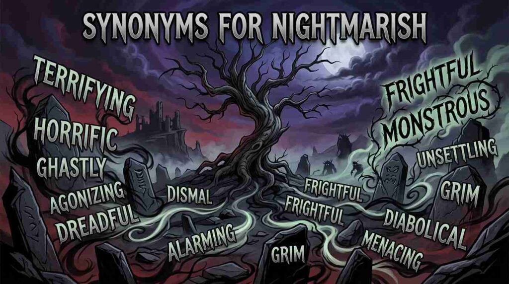 synonyms-for-nightmarish