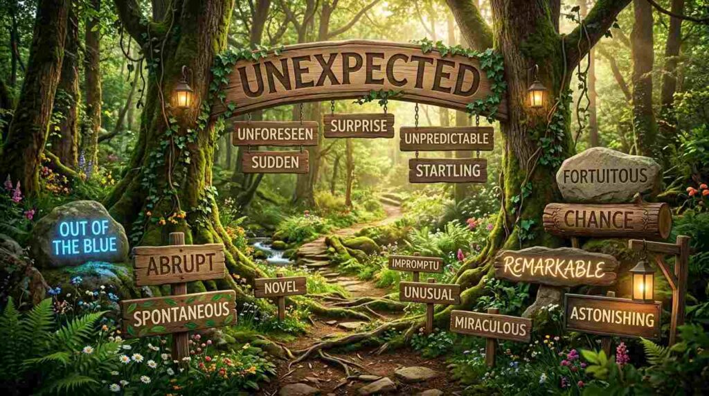 synonyms-for-Unexpected