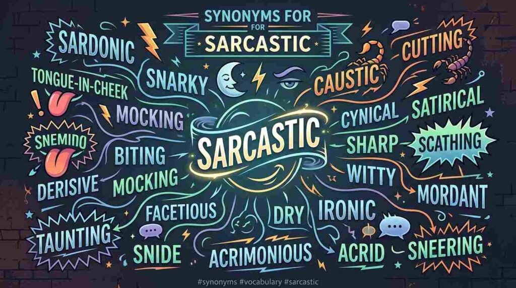 synonyms-for-sarcastic