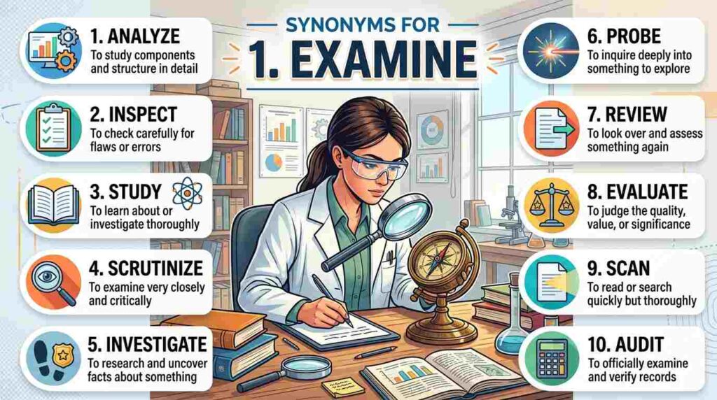 synonyms-for-examine