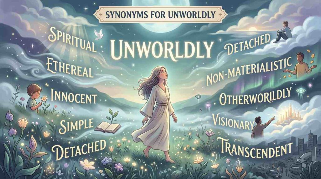 synonyms-for-unworldly