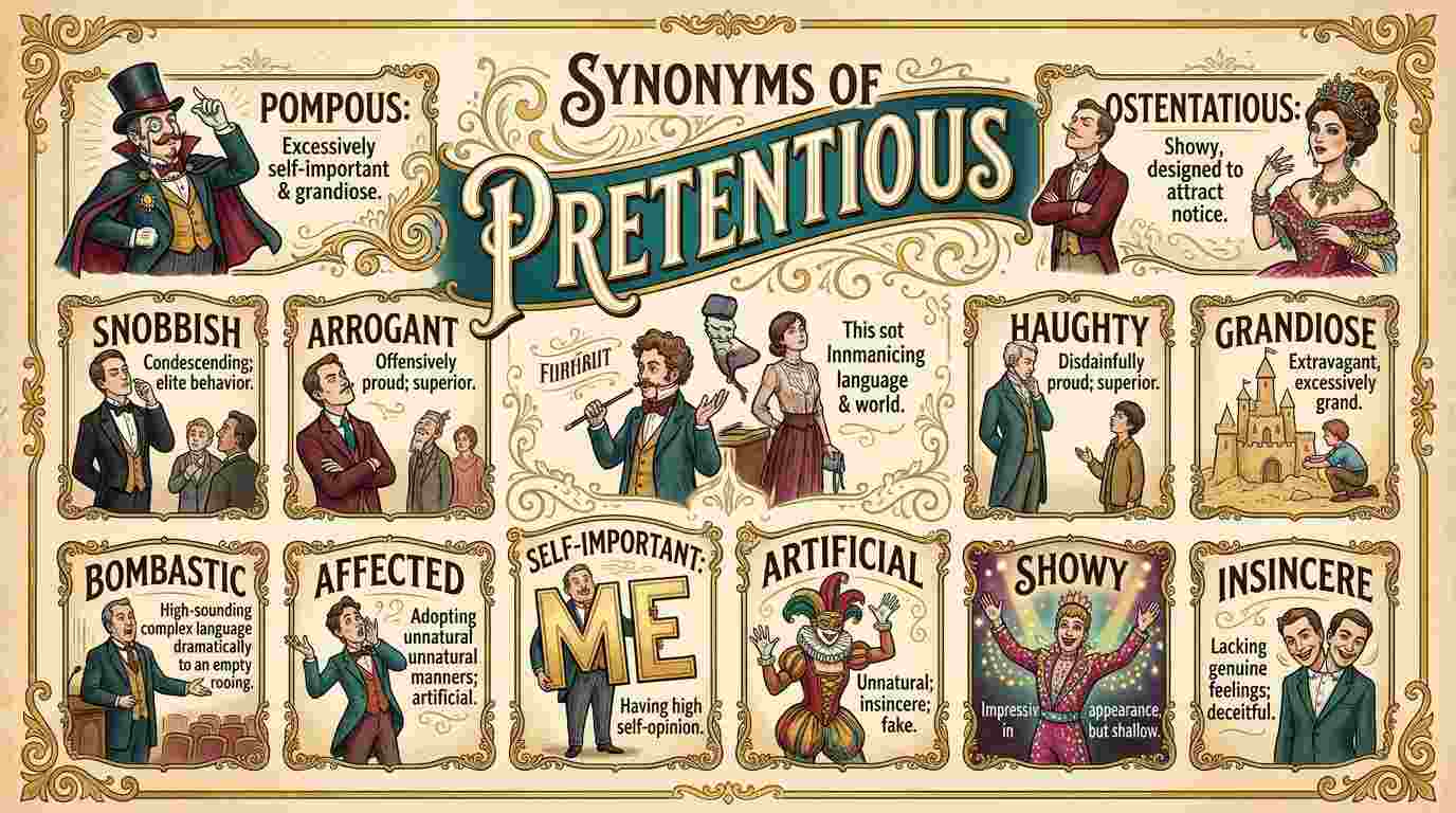 synonyms-of-pretentious